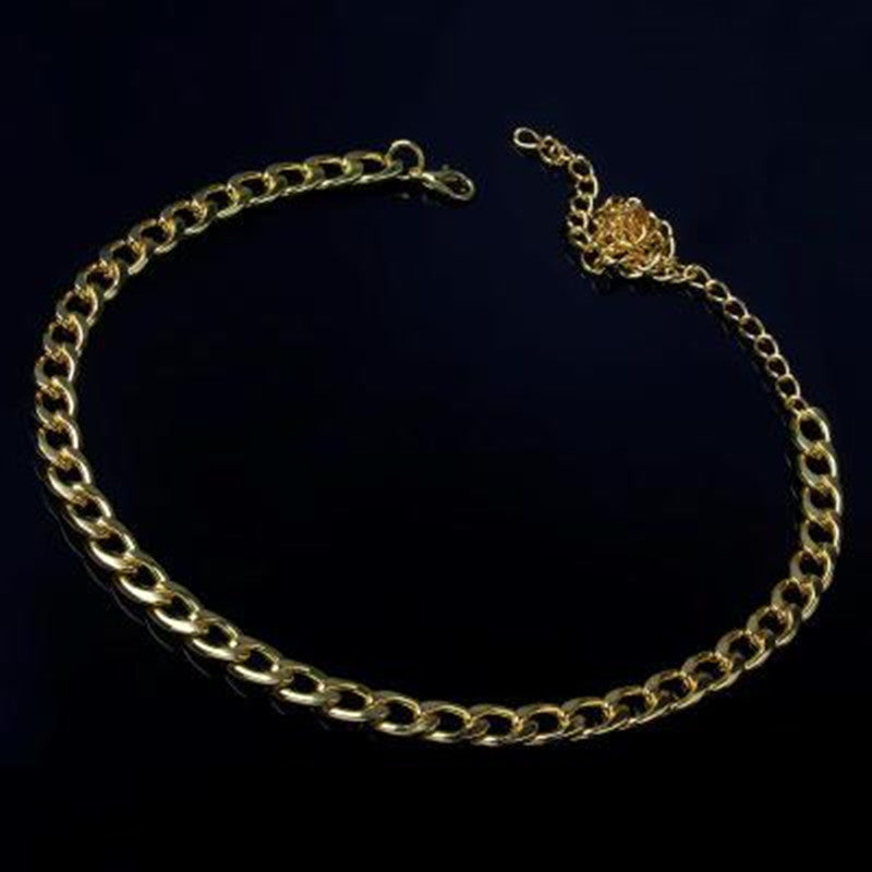 18K Gold Plated Cuban Link Anklet