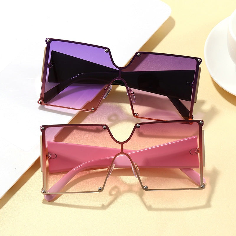 Gradient Square Oversized Sunglasses