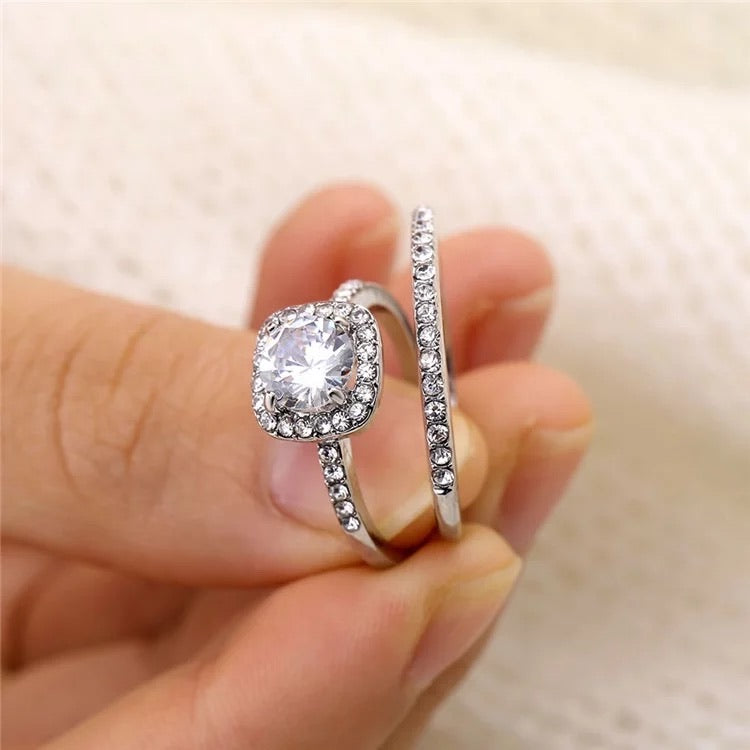 Two Layer Diamond Ring